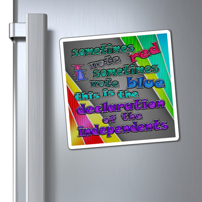 declaration of the independents - Magnets - (rainbow split)
