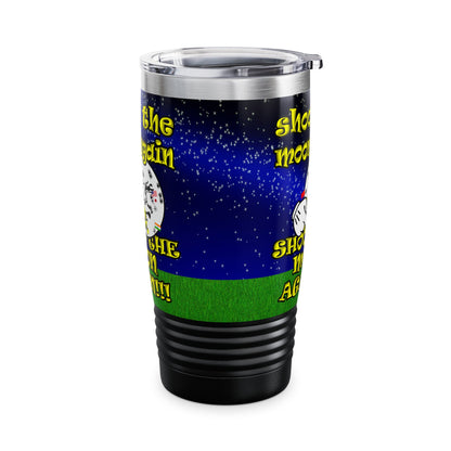 shoot the moon again - Ringneck Tumbler, 20oz ('snoops' background)