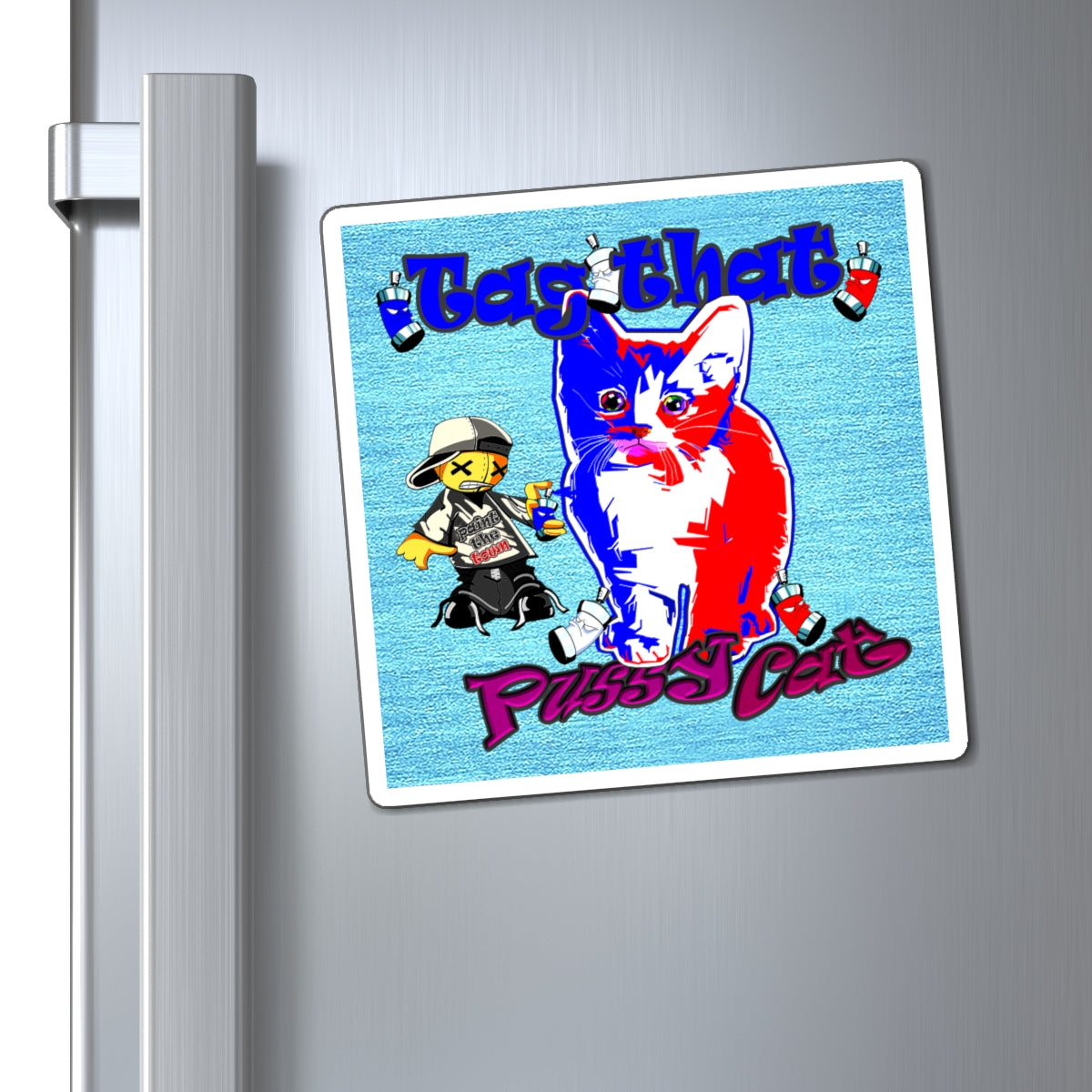 tag that - Magnets - (faded blue)