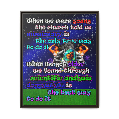 doggystyle - framed canvas art ('snoops' background)