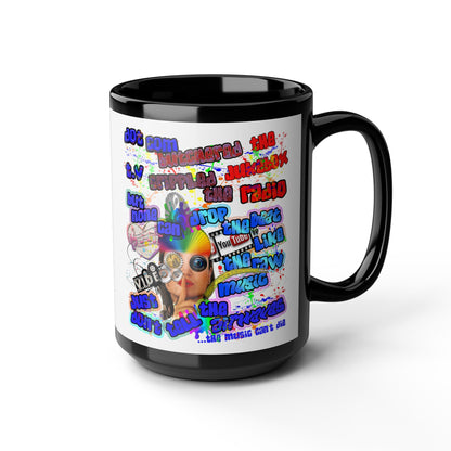 drop the beat - Black Mug (white)