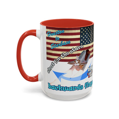 shoot for the stars - Accent Mug (white)