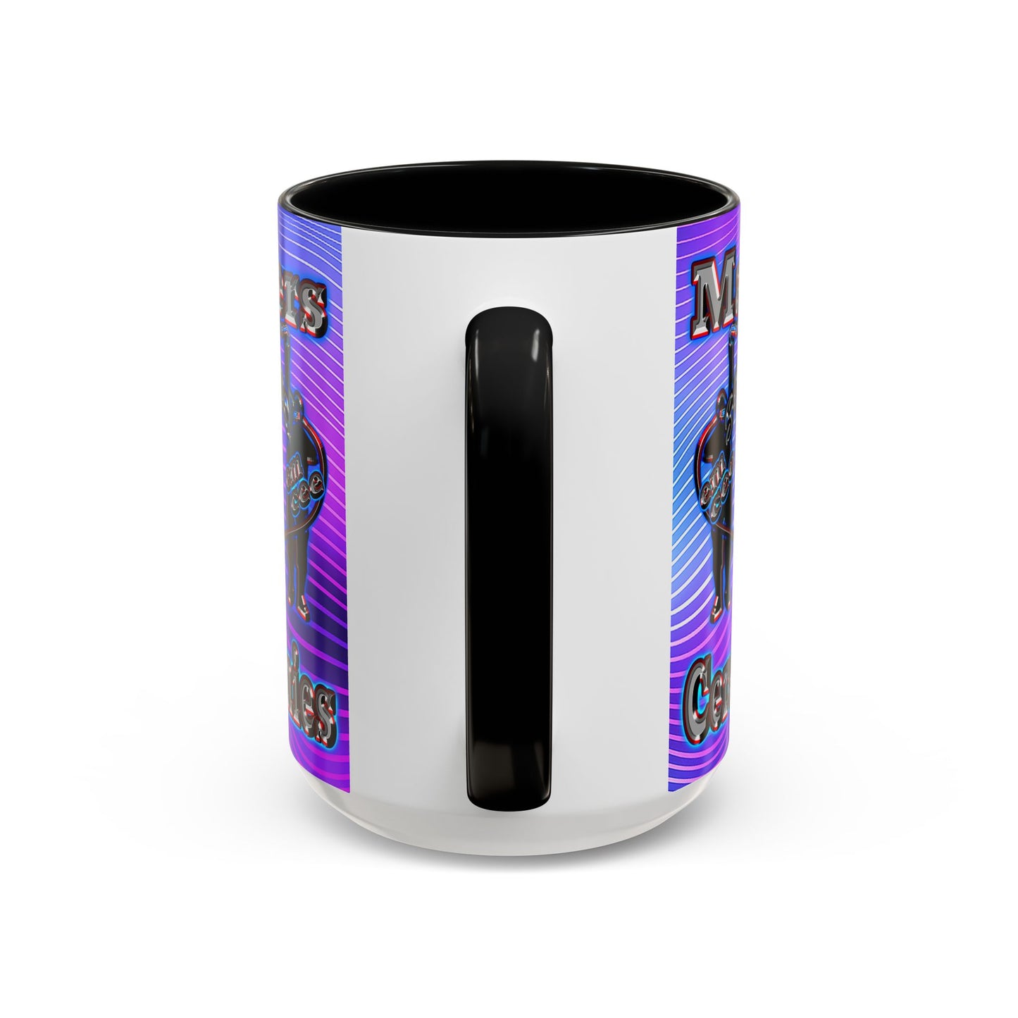 em cee squared - Accent Mug (purple wave)