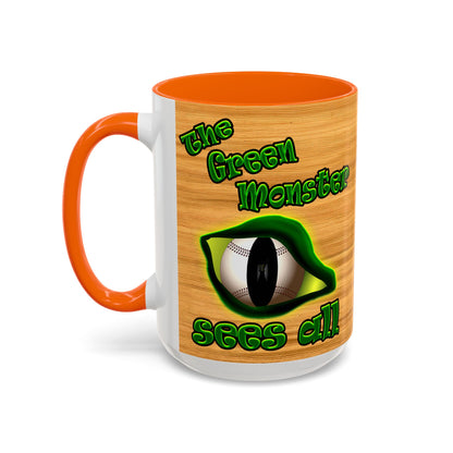 green monster - Accent Mug (butterscotch wood finish)