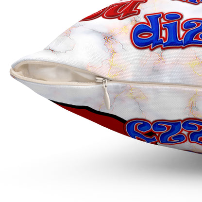 santa's shoes - Spun Polyester Square Pillow - (white marble)