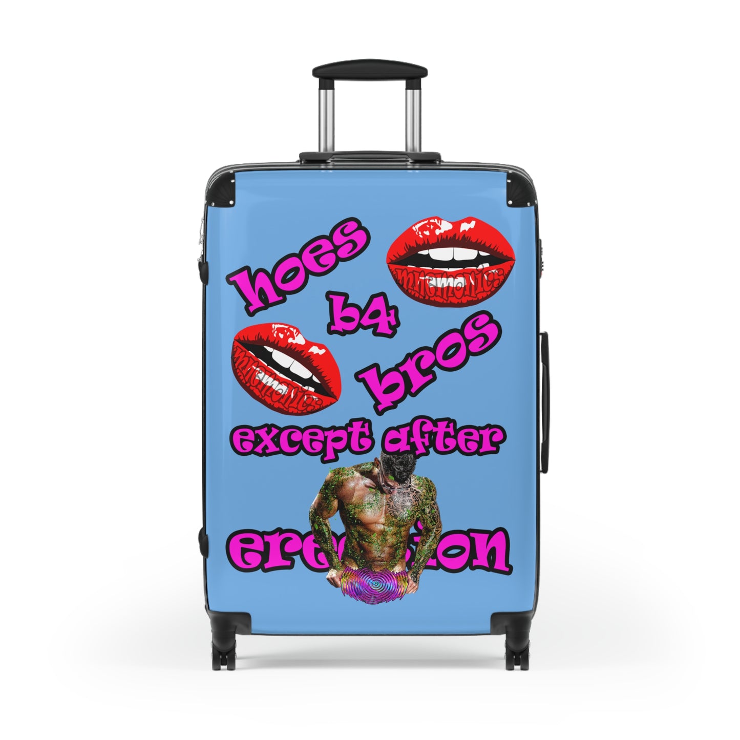 hoes b4 bros - Suitcase (light blue)