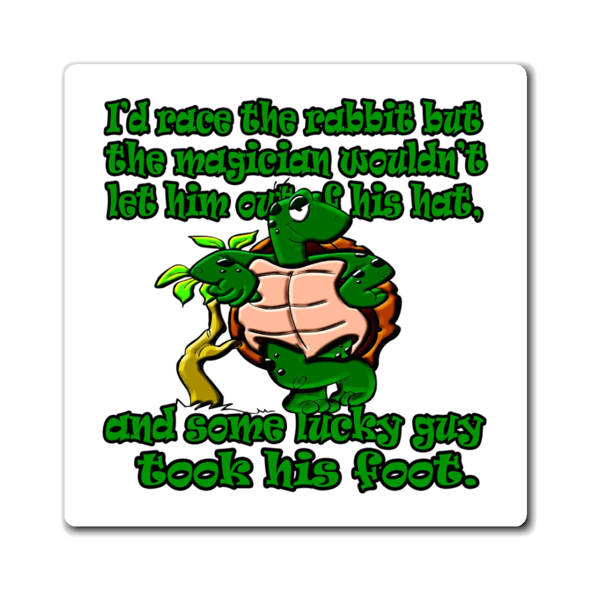 turtle race - Magnets - (white)