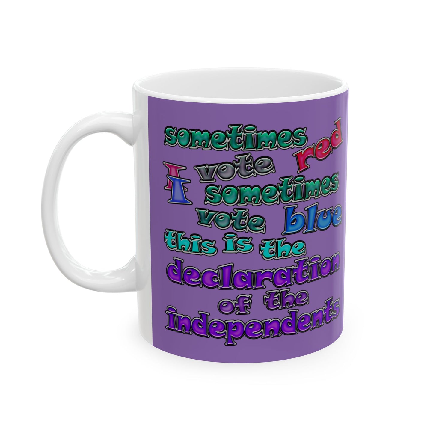 declaration of the independents - White Mug (light purple)