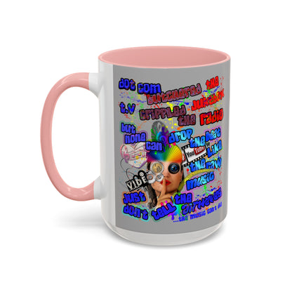 drop the beat - Accent Mug (light grey)