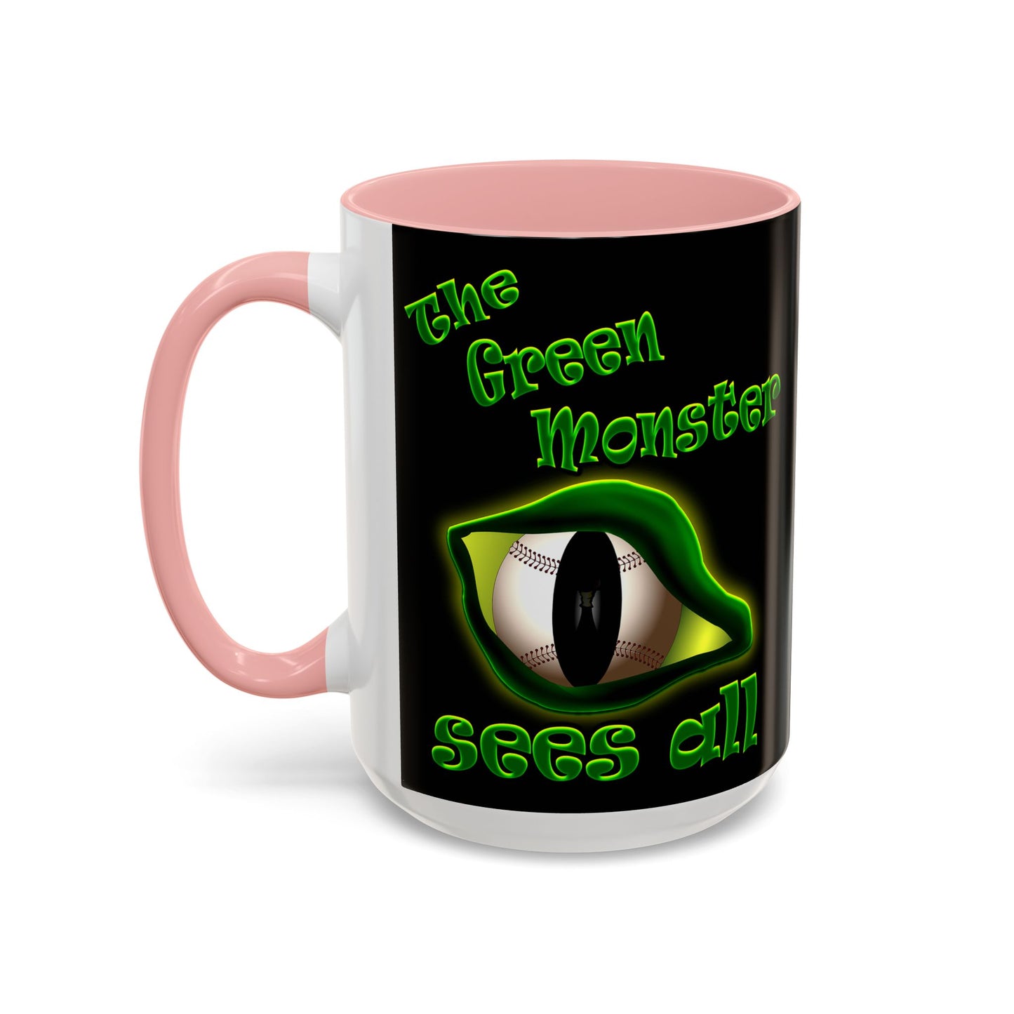 green monster - Accent Mug (black)
