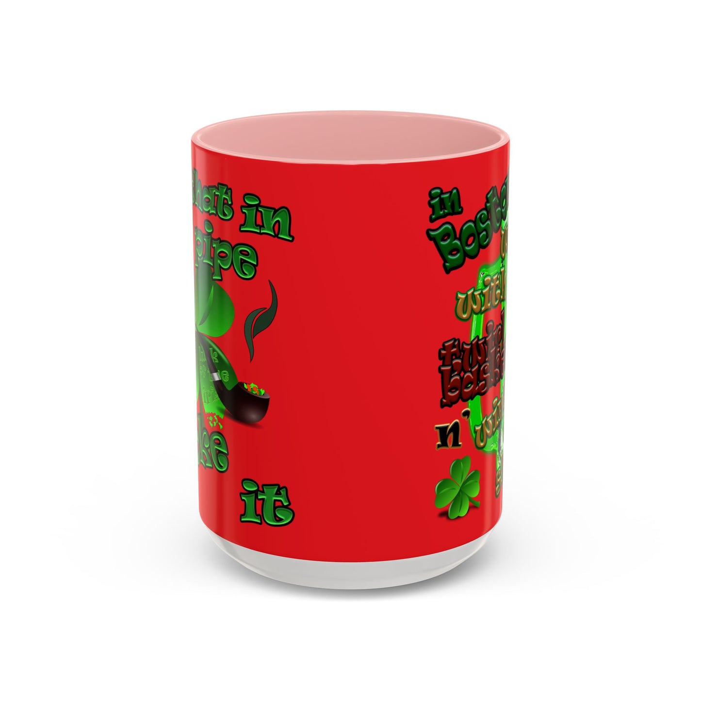 celtics logo - Accent Mug (red)