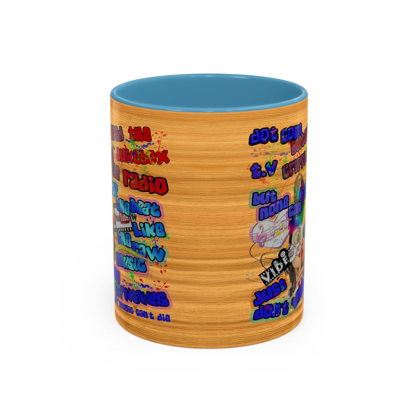 drop the beat - Accent Mug (butterscotch wood finish)
