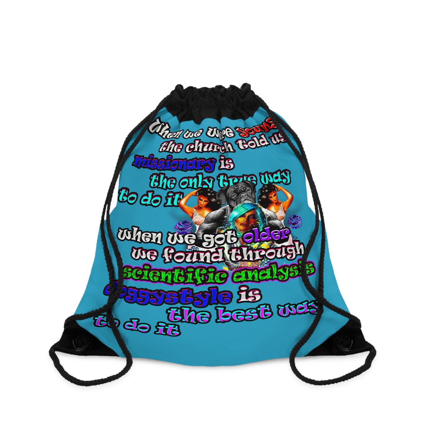 doggystyle - Drawstring Bag (turquoise)