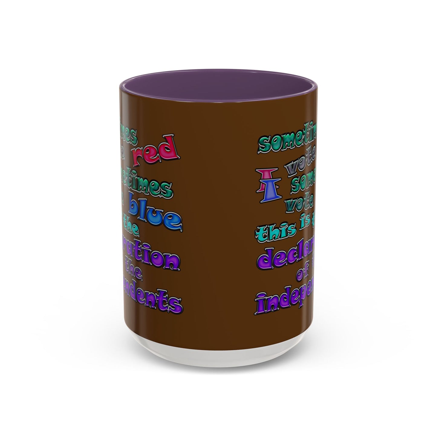 declaration of the independents - Accent Mug (brown)