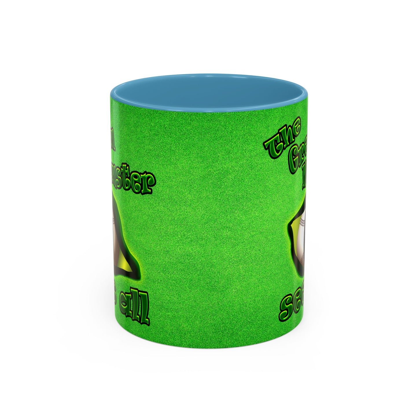 green monster - Accent Mug (green turf)