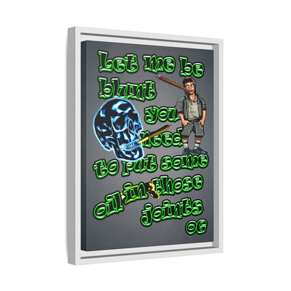 og - framed canvas art (grey-light grey)