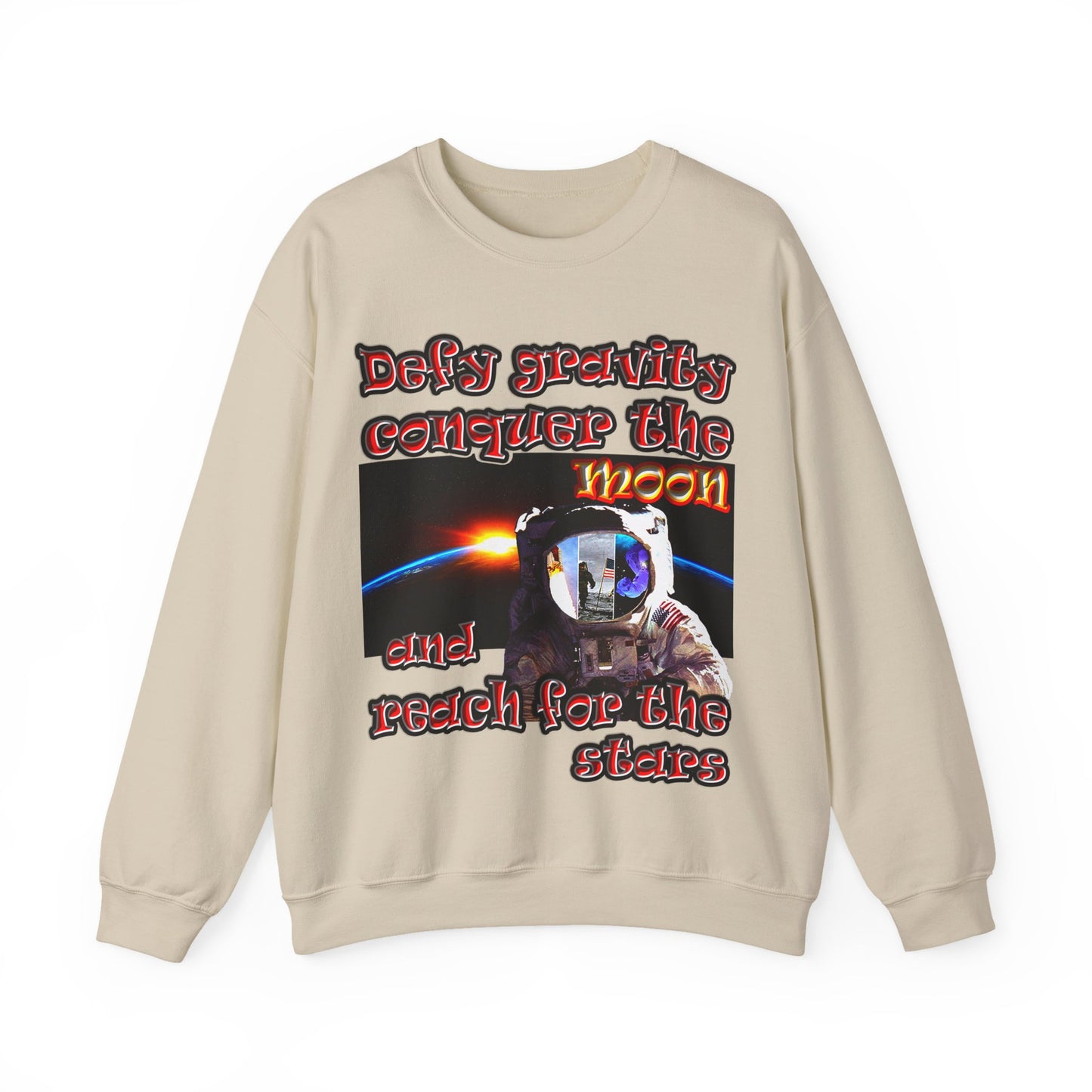 defy conquer reach - Unisex Heavy Blend™ Crewneck Sweatshirt