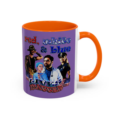 rw&b lives matter - Accent Mug (light purple)
