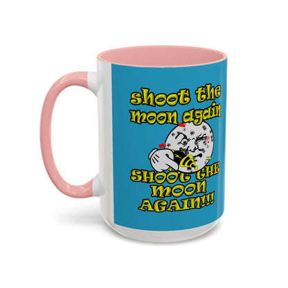 shoot the moon again - Accent Mug (turquoise)