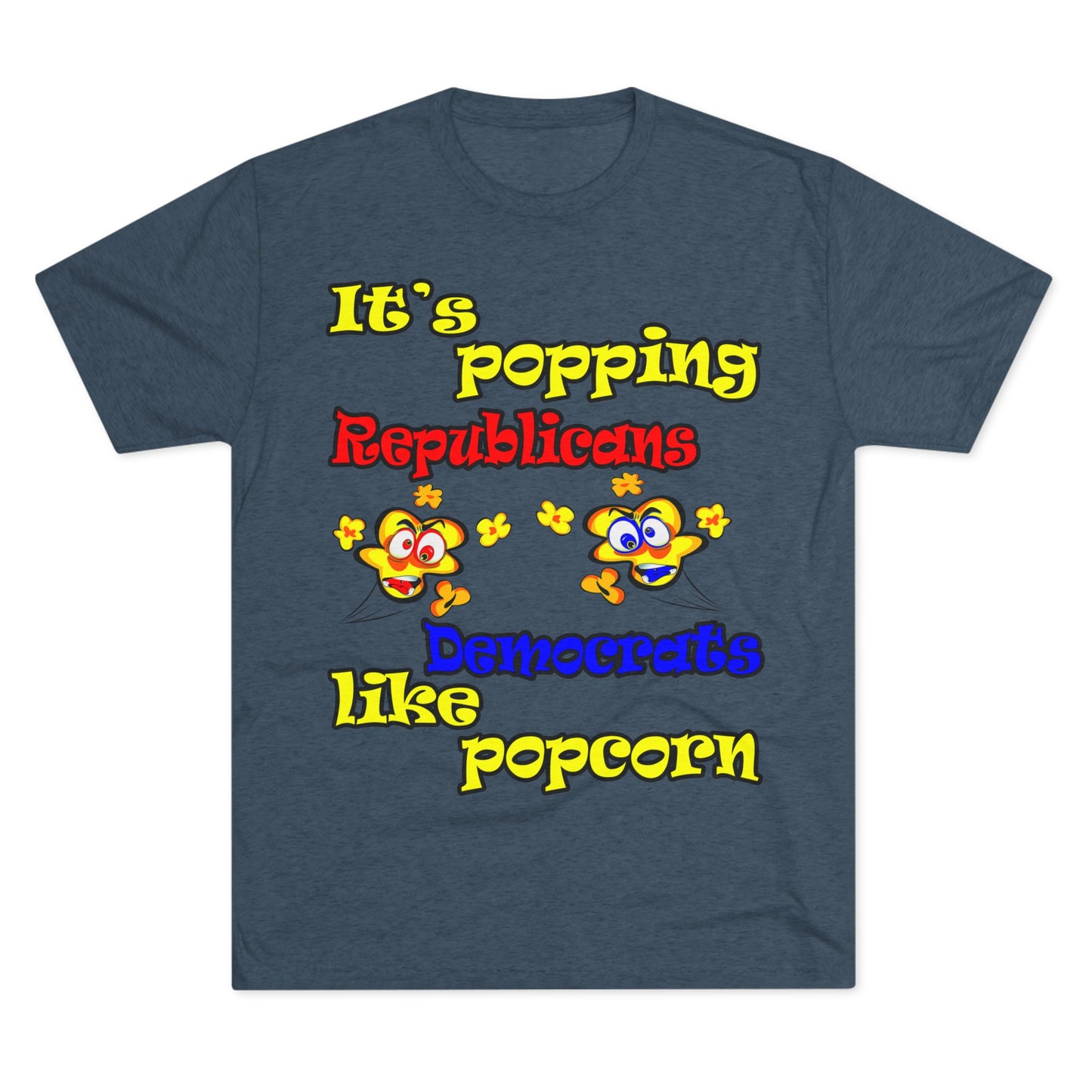 popping like popcorn - Unisex Tri-Blend Crew Tee