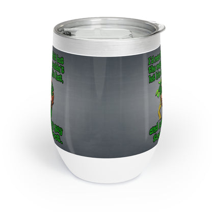 turtle race - Chill Wine Tumbler (grey-light grey)