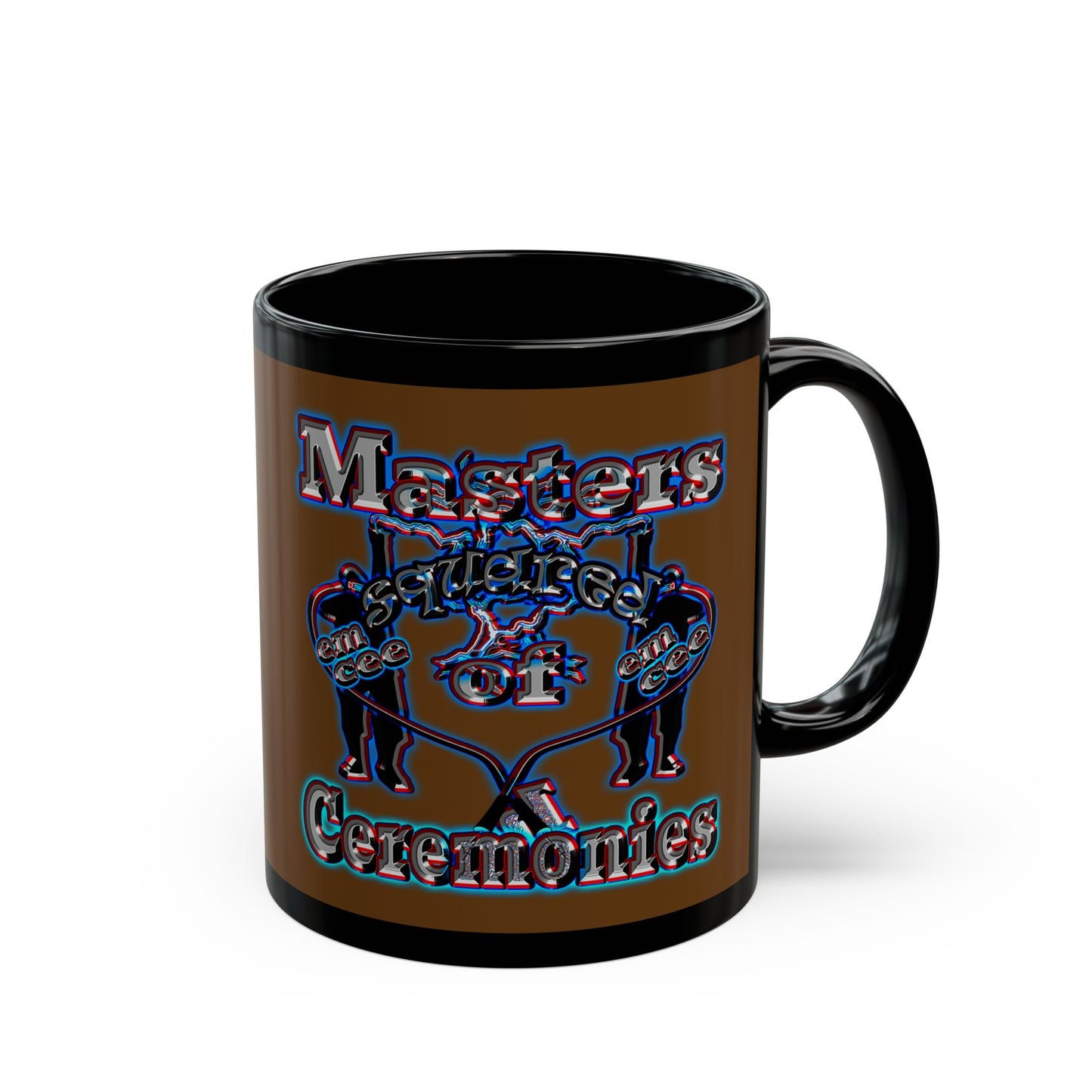 em cee squared - Black Mug (brown)