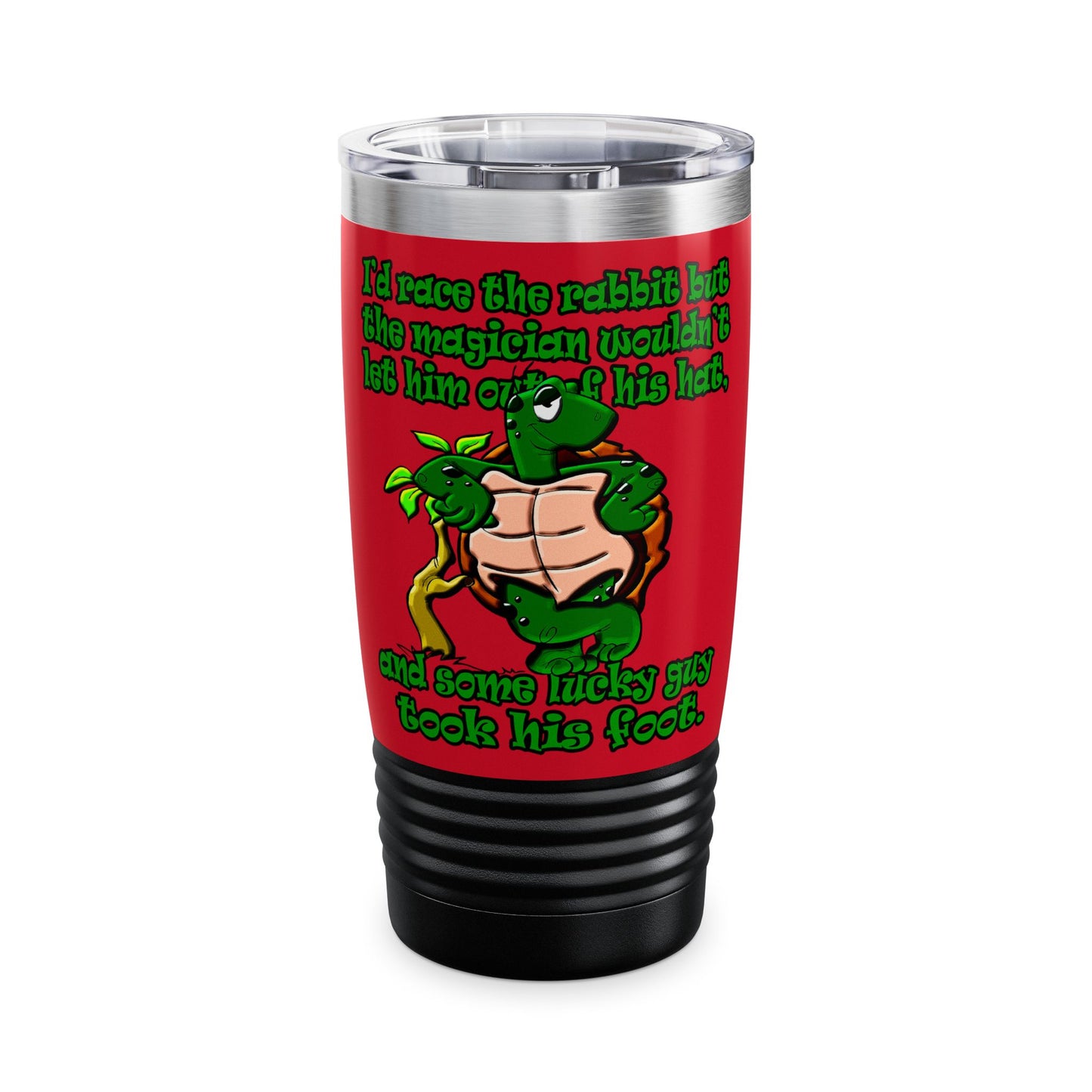 turtle race - Ringneck Tumbler, 20oz (dark red)