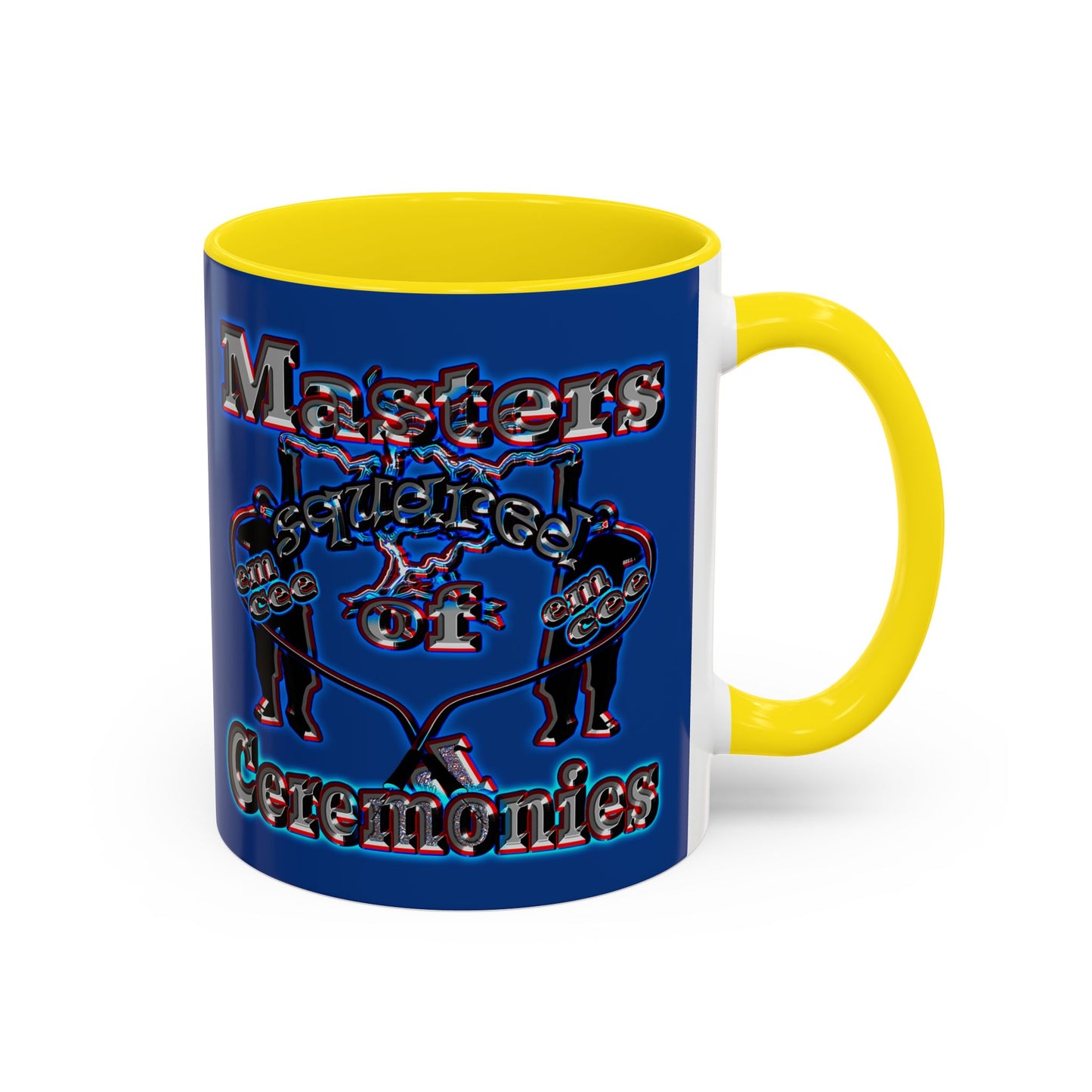 em cee squared - Accent Mug (dark blue)