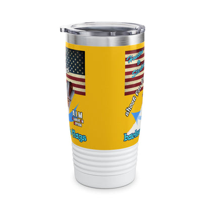 shoot for the stars - Ringneck Tumbler, 20oz (yellow)