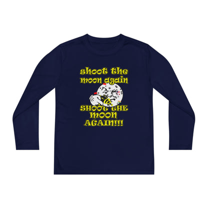 shoot the moon again - Youth Long Sleeve Competitor Tee