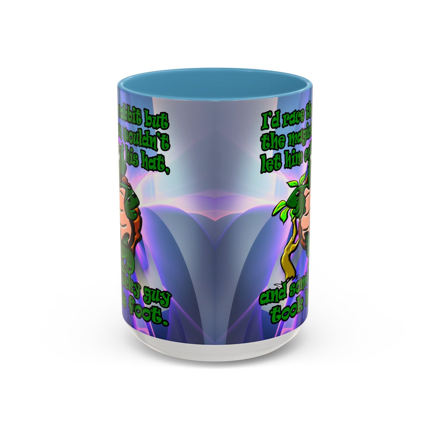 turtle race - Accent Mug (grey-pink wave)