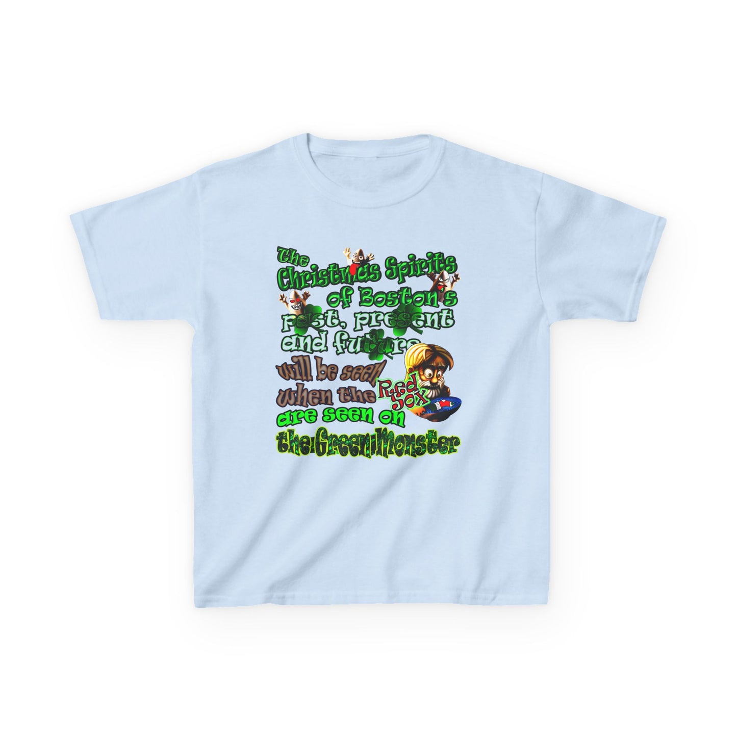 christmas spirits of boston - Kids Heavy Cotton™ Tee