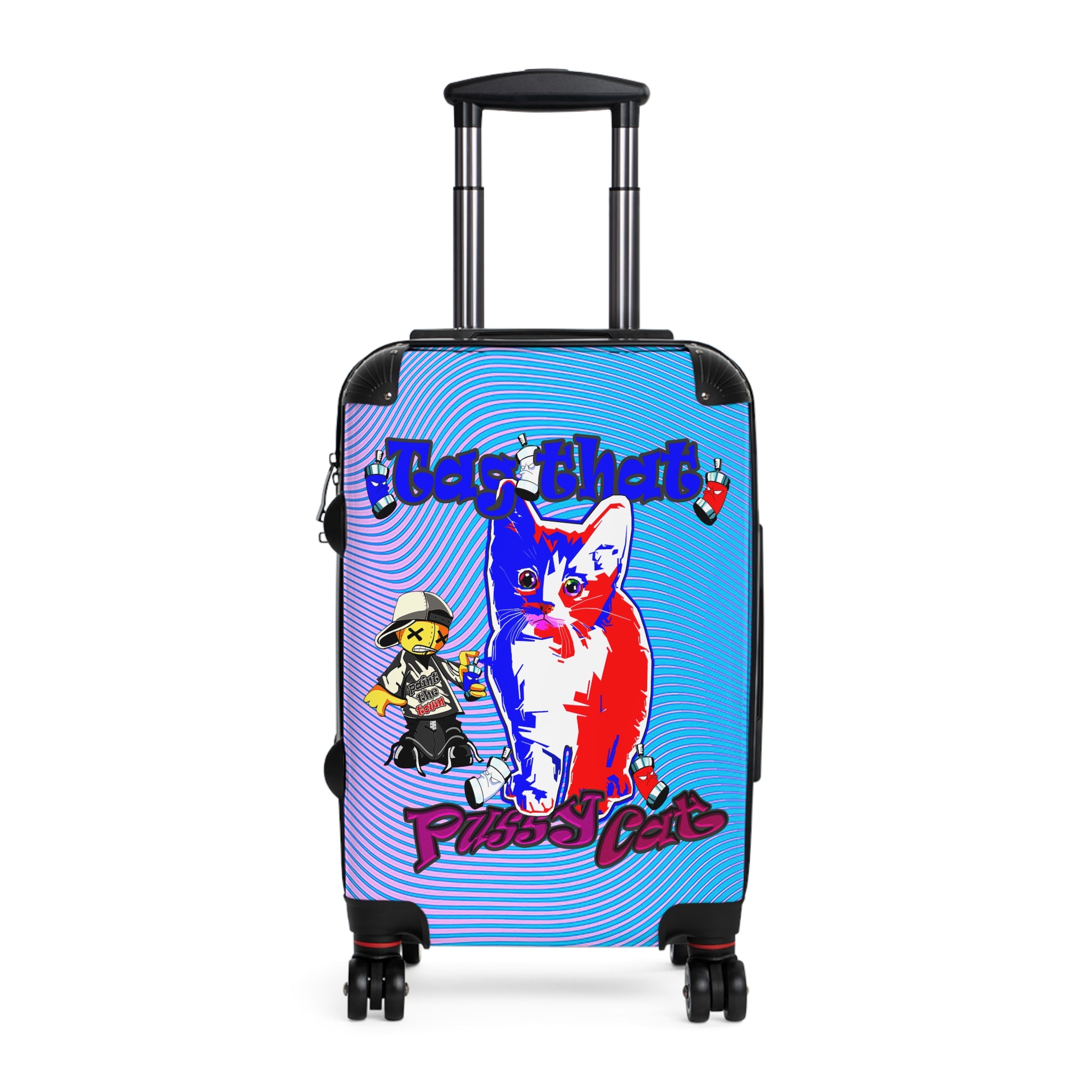 tag that - Suitcase (light blue-purple wave)