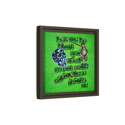 og - framed canvas art (green turf)