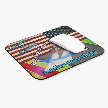 shoot for the stars - Mouse Pad (Rectangle) - (rainbow split)