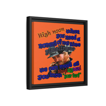 high noon - framed canvas art (orange)