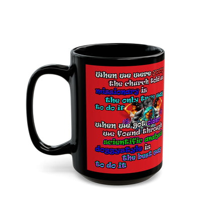 doggystyle - Black Mug (red)