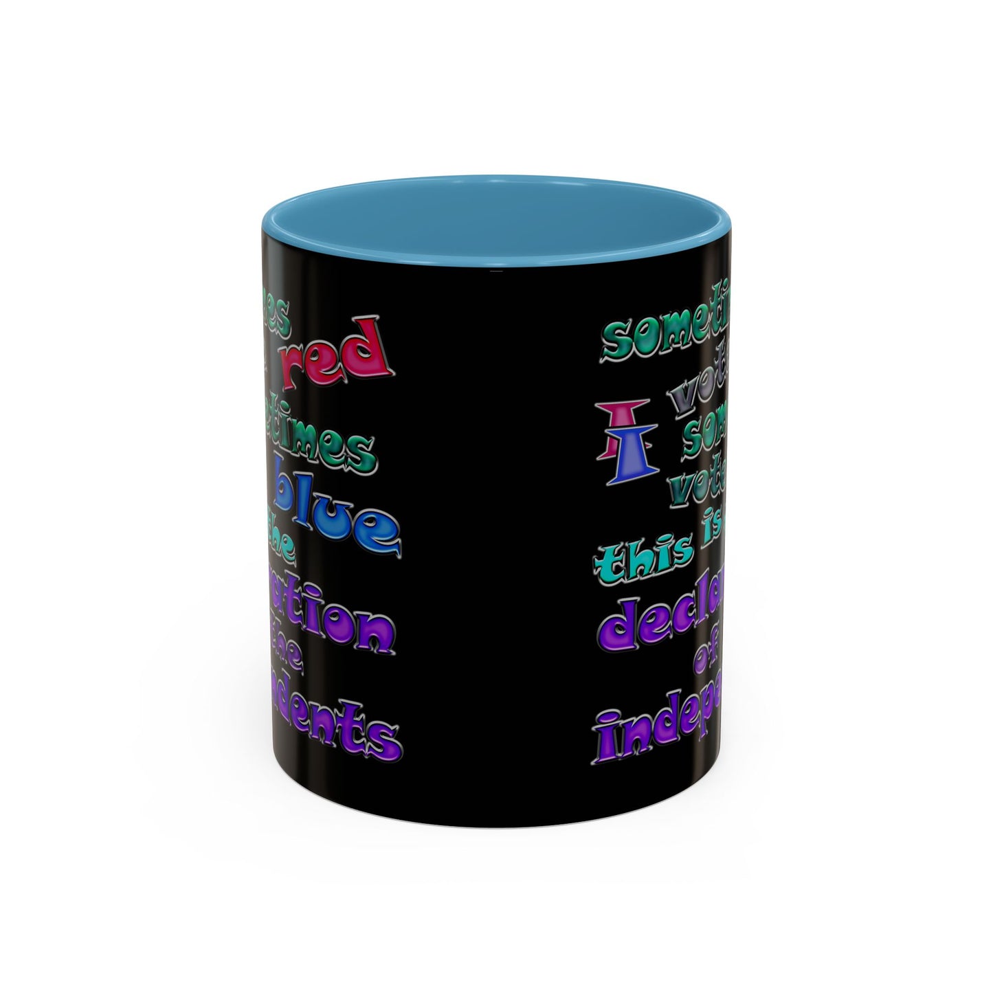 declaration of the independents - Accent Mug (black)