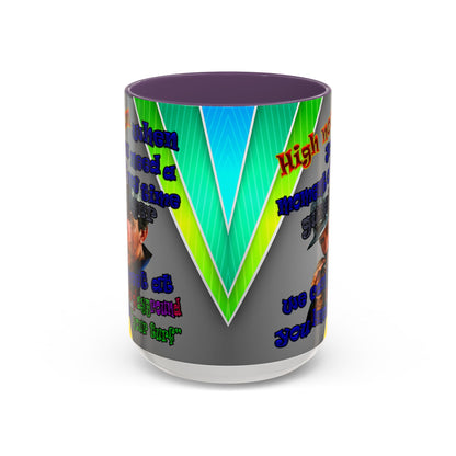 high noon - Accent Mug (rainbow split)