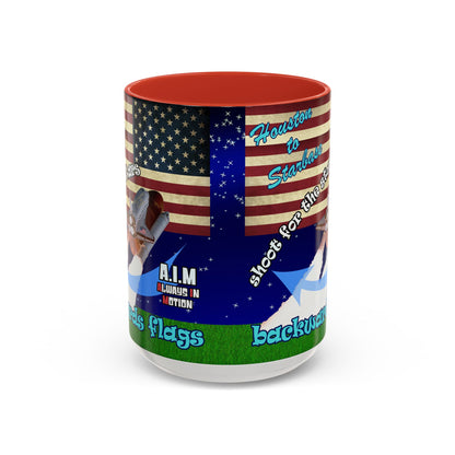 shoot for the stars - Accent Mug ('snoops' background)