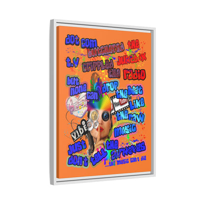 drop the beat - framed canvas art (crusta)
