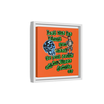 og - framed canvas art (orange)
