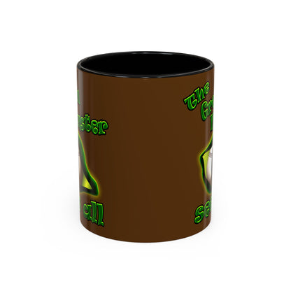 green monster - Accent Mug (brown)
