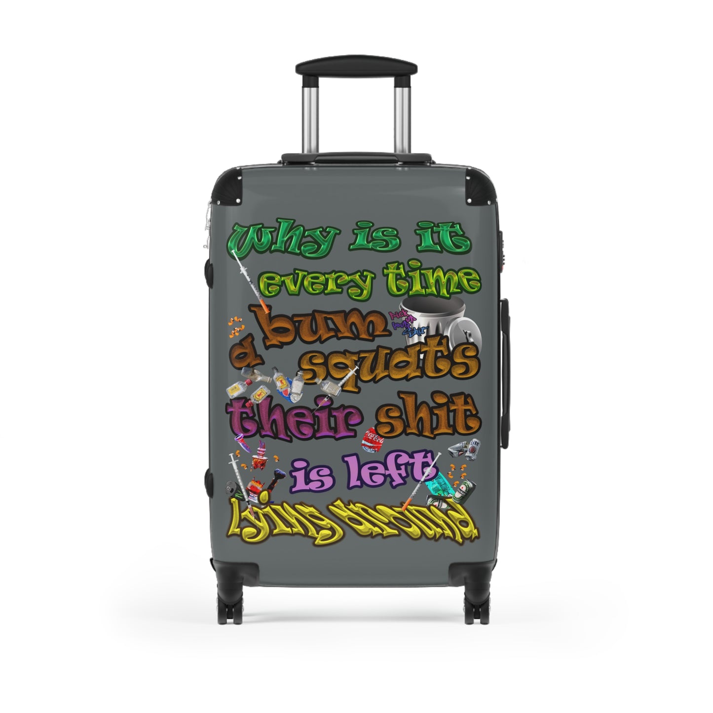 the bum's shit - Suitcase (dark grey)