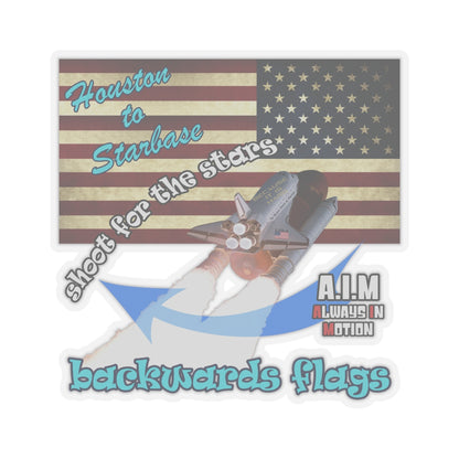 shoot for the stars - Kiss-Cut Stickers