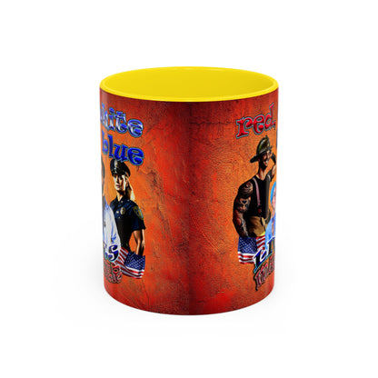 rw&b lives matter - Accent Mug (burnt orange)