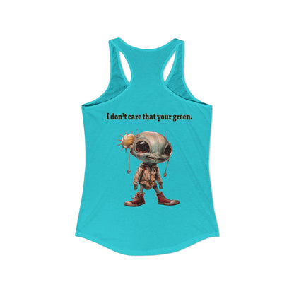 I don't care that your grey - Women's Ideal Racerback Tank