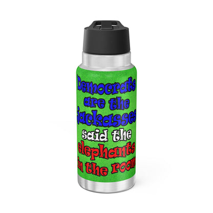 donkeys and elephants - Gator Tumbler, 32oz  (green turf)