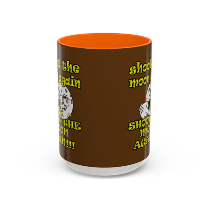 shoot the moon again - Accent Mug (brown)