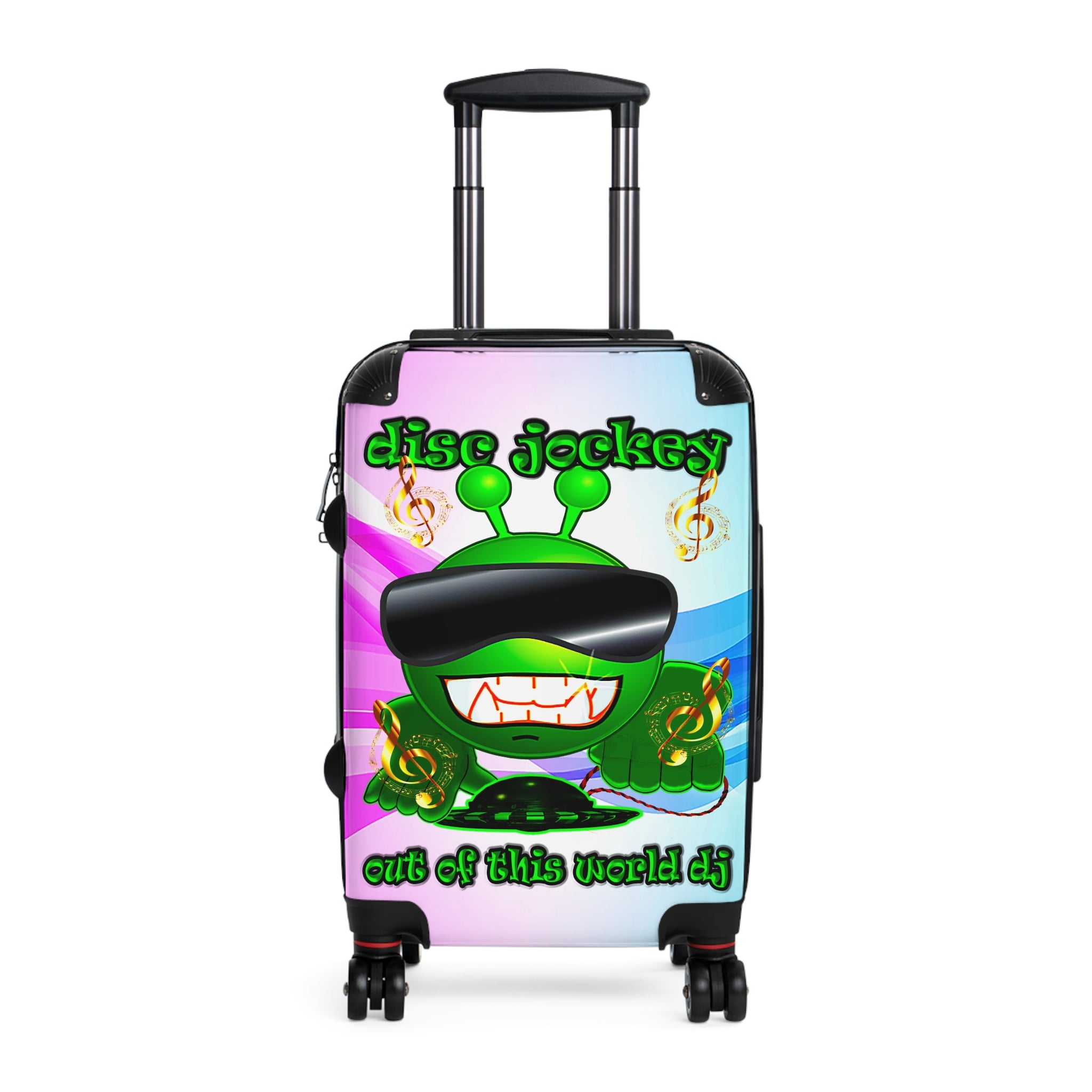 disc jockey - Suitcase (light blue-pink wave)